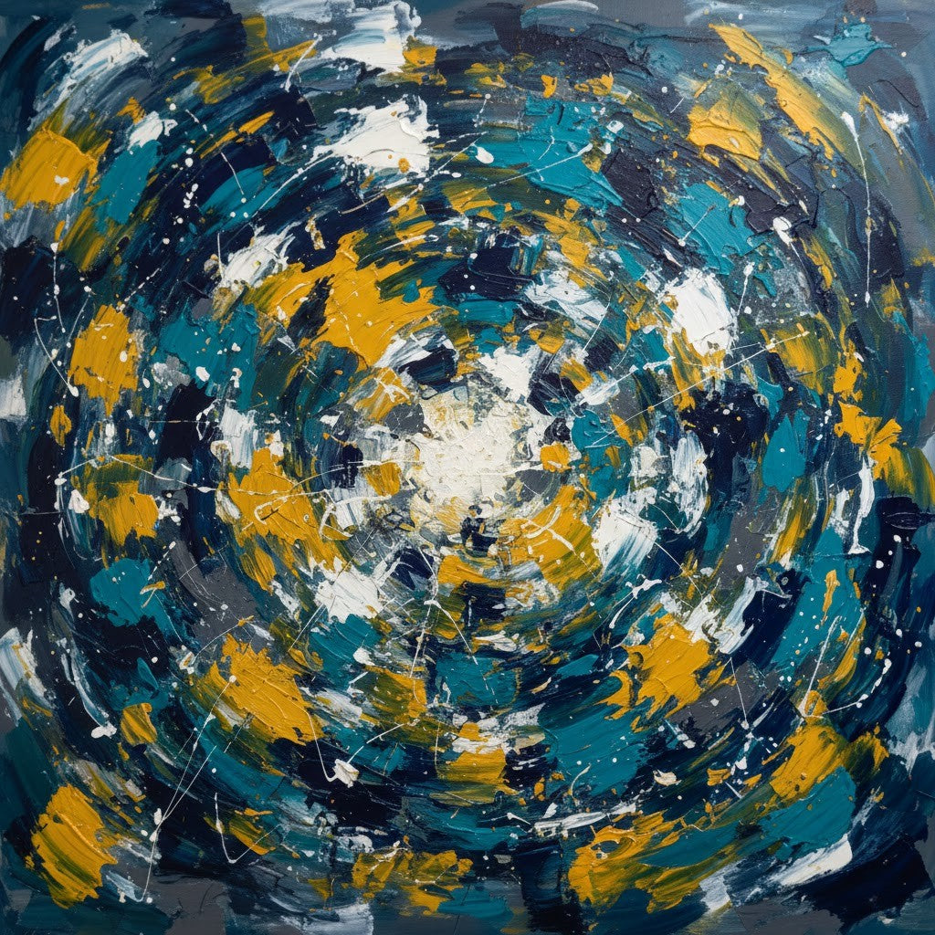 Tyche No.2 The Unshakable Core Yağlı Boya Tablosu 80 cm x 80 cm