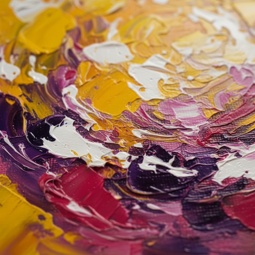 Tyche No.5 Güneşin Uyanışı Yağlı Boya 80 cm x 80 cm