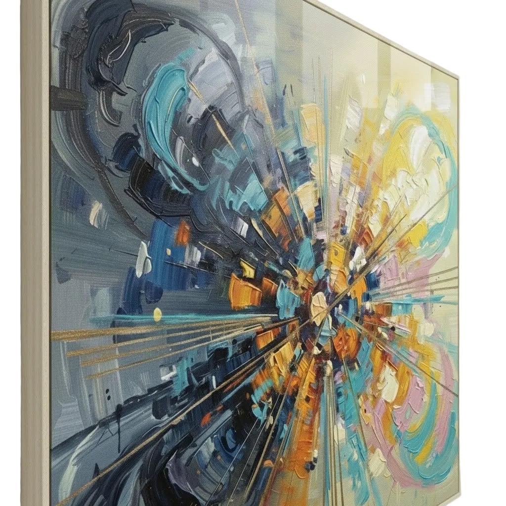 Tyche No.6 Kozmik Kırılma Yağlı Boya 80 cm x 80 cm