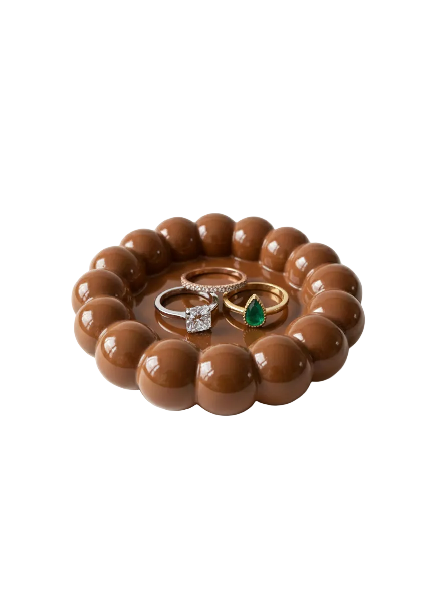 Takı ve Dekor Tabağı Kahverengi