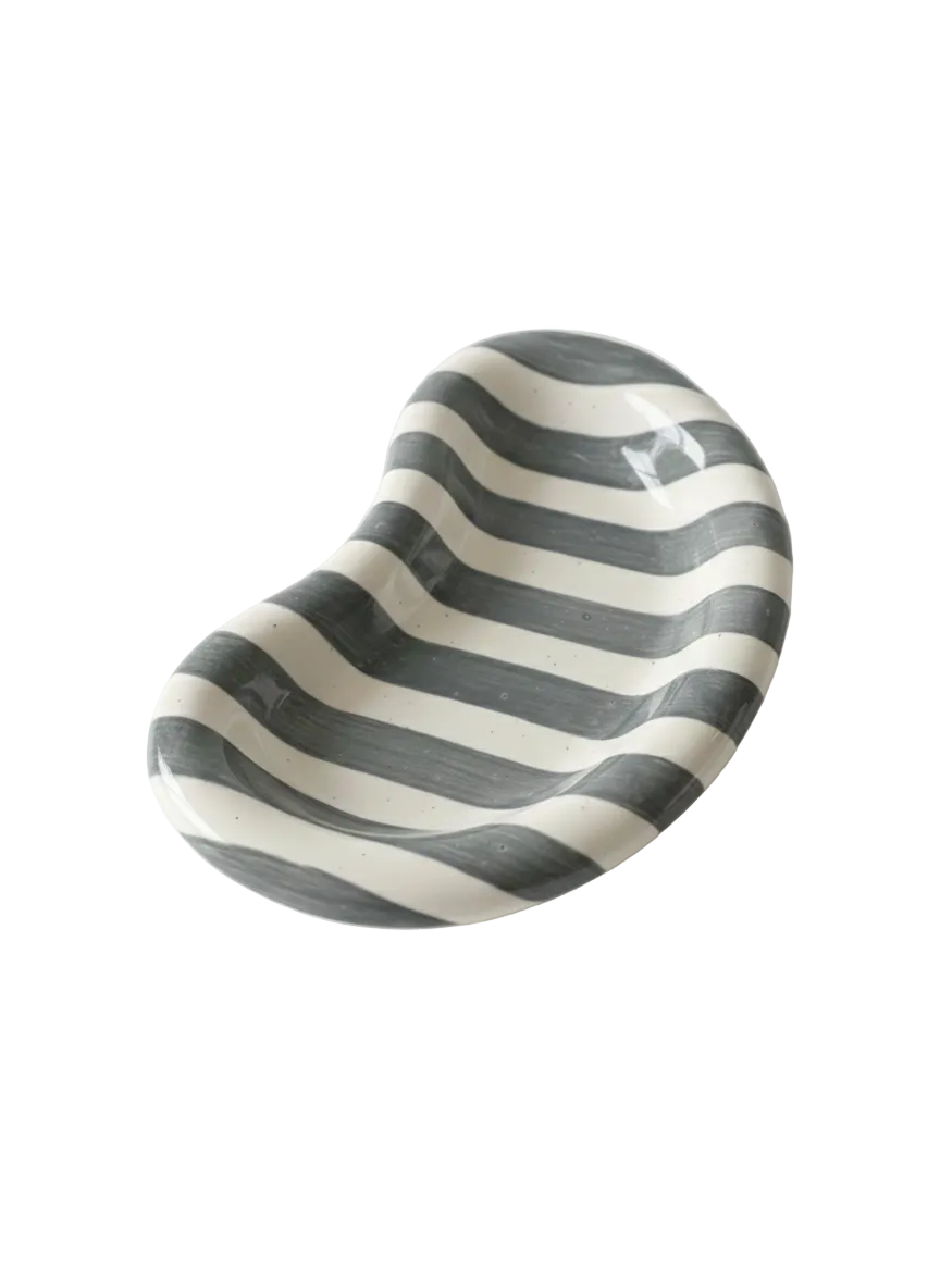 Tyche Lines Beton Dekoratif Kayık Tabak