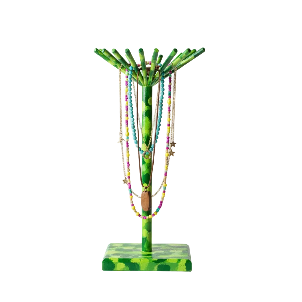 Dekoratif Kolye Askısı Yeşil