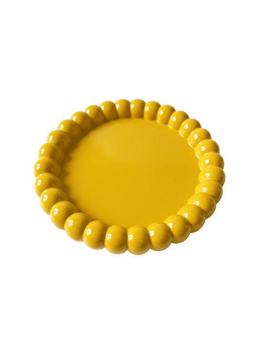 Takı ve Dekor Tabağı Sarı 10 cm