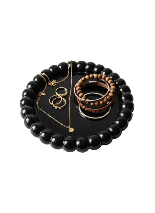 Takı ve Dekor Tabağı Siyah 10 cm