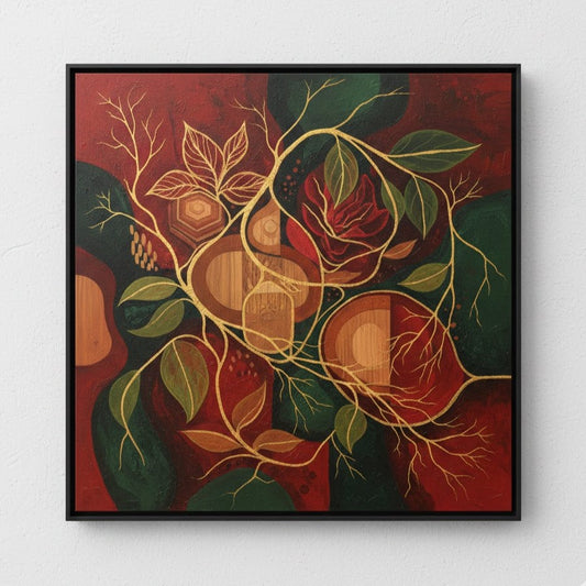 Tyche No.4 Kadim Denge Yağlı Boya Tablo 80 cm x 80 cm