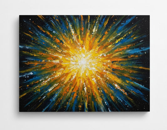 Tyche No.8 Ruhun İlk Işığı Yağlı Boya Tablo 70 cm x 100 cm