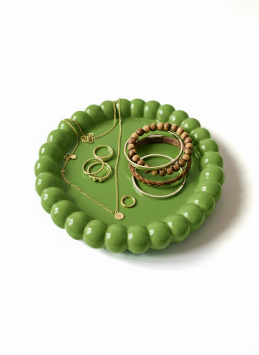 Takı ve Dekor Tabağı Açık Yeşil 10 cm