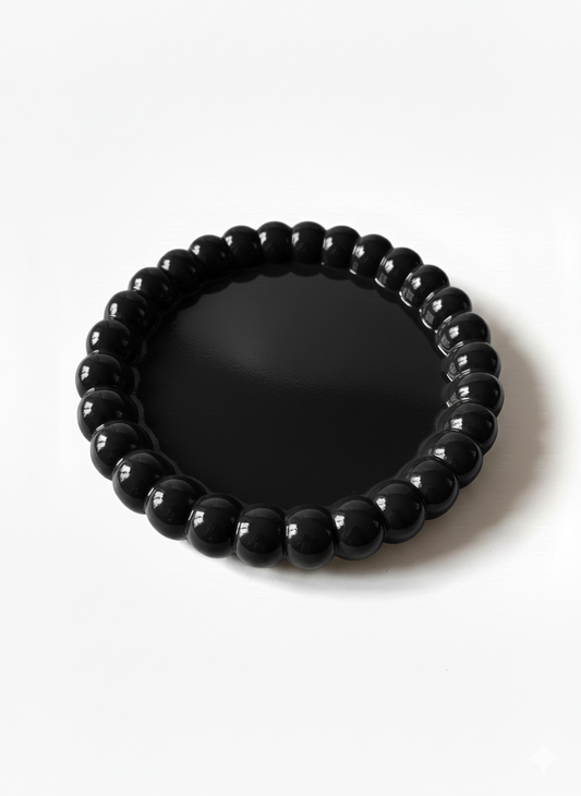 Takı ve Dekor Tabağı Siyah 10 cm