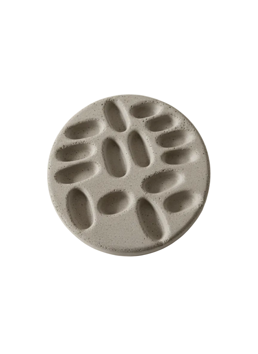 El Yapımı Modern Yüzük Tabağı Ham Beton