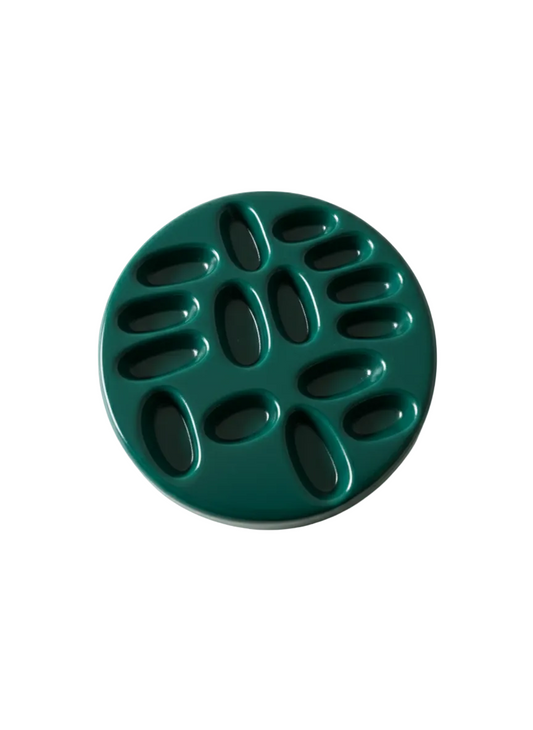 El Yapımı Modern Yüzük Tabağı Beton Mercan Yeşili