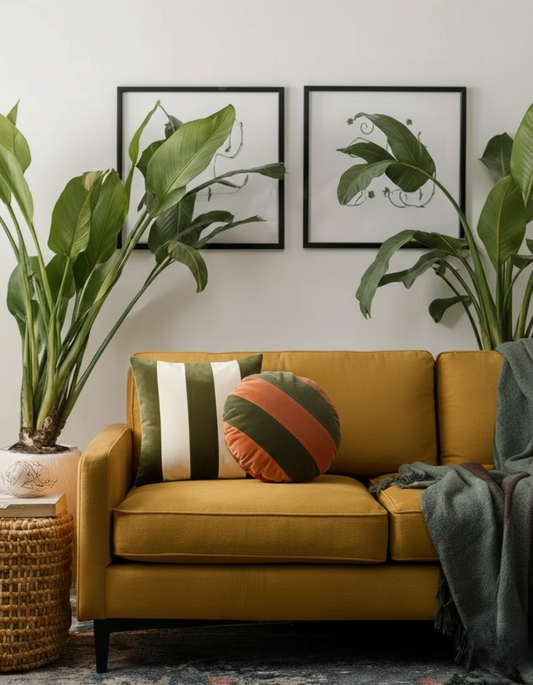 Opera Dekoratif Line Kadife El Yapımı Kırlent