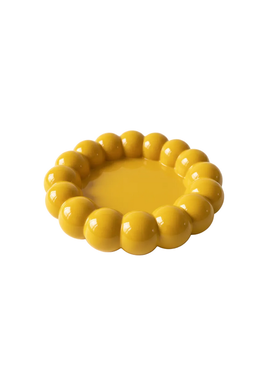 Takı ve Dekor Tabağı Sarı 10 cm