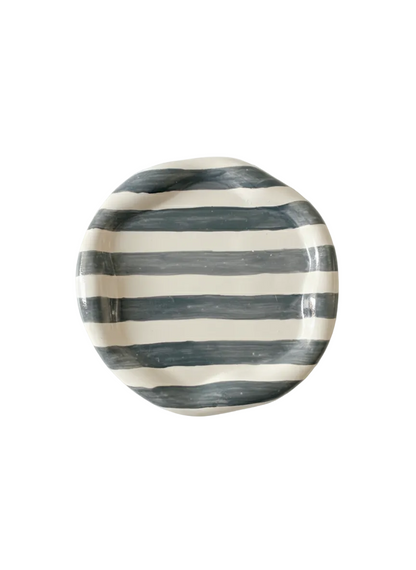 Lines  Beton Dekoratif Oval Tabak