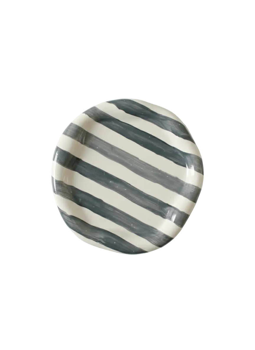 Lines  Beton Dekoratif Oval Tabak