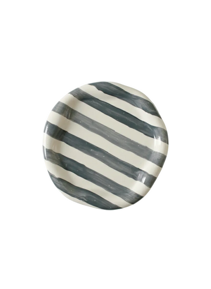 Lines  Beton Dekoratif Oval Tabak