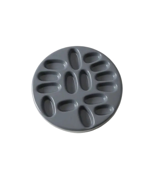 El Yapımı Modern Yüzük Tabağı Beton Gri